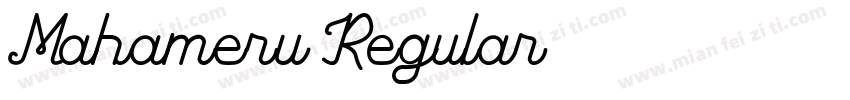 Mahameru Regular字体转换